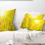 Coussin lombaire herbe au coucher du soleil