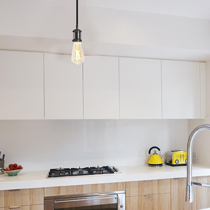 1 - Light Black LED Single Pendant
