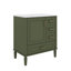Meuble-lavabo de 30 po avec lavabo en céramique, porte à fermeture en douceur avec tablette intégrée, tiroir profond, tiroir standard, tiroir long