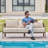 Aluminum 3-Person Patio Sofa With Thick Cushions-1547176701