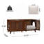 Meuble pour chat d'intérieur Myra en bois d'hévéa de qualité supérieure avec coussin – Meuble élégant et discret pour animaux de compagnie, idéal pour les espaces de vie modernes-1452695070