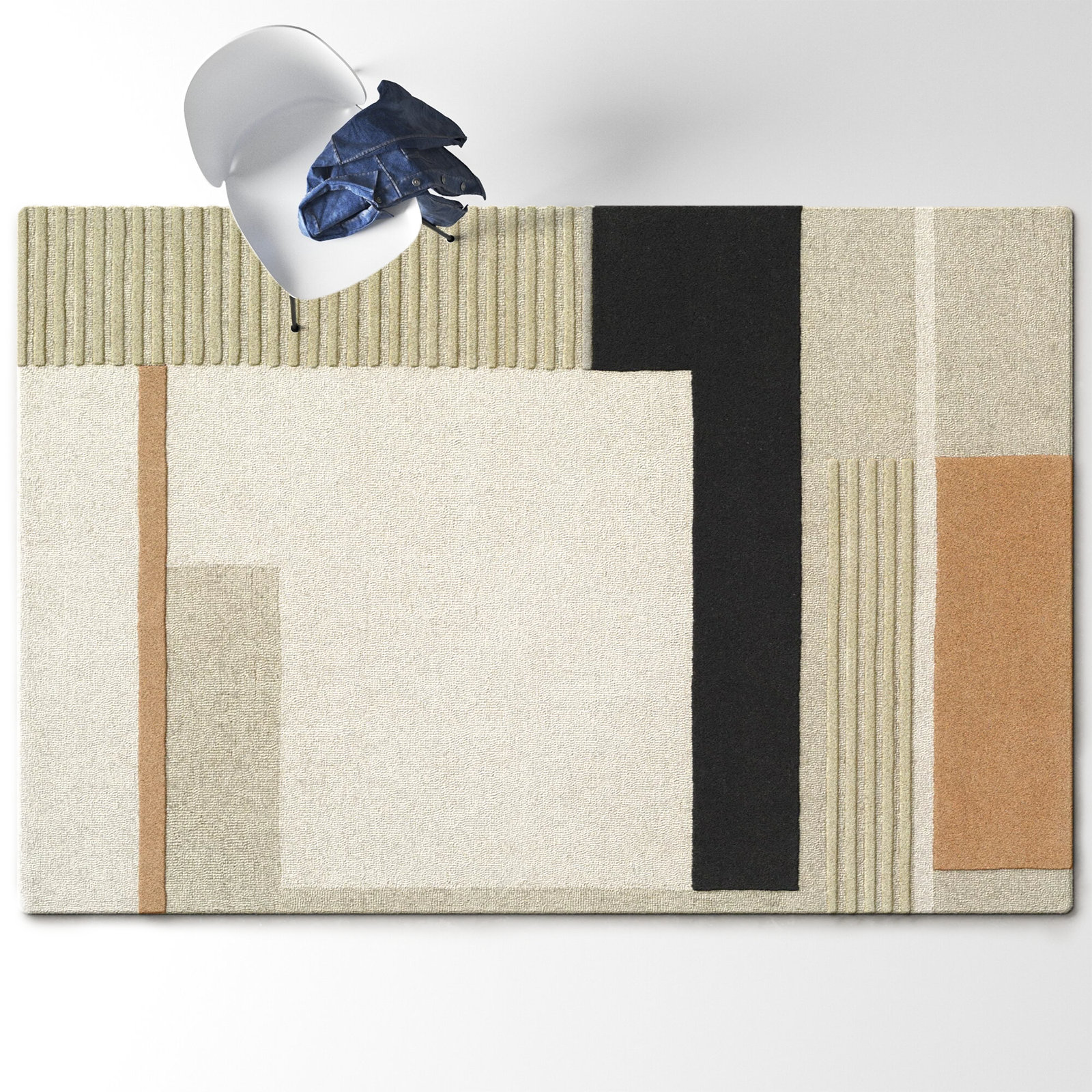 Mora Hand-Woven Geometric Rug, Rectangle 6' x 9'