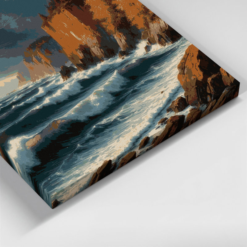 Art mural sur toile Coastal Autumn Coast, H 20 po x l 24 po