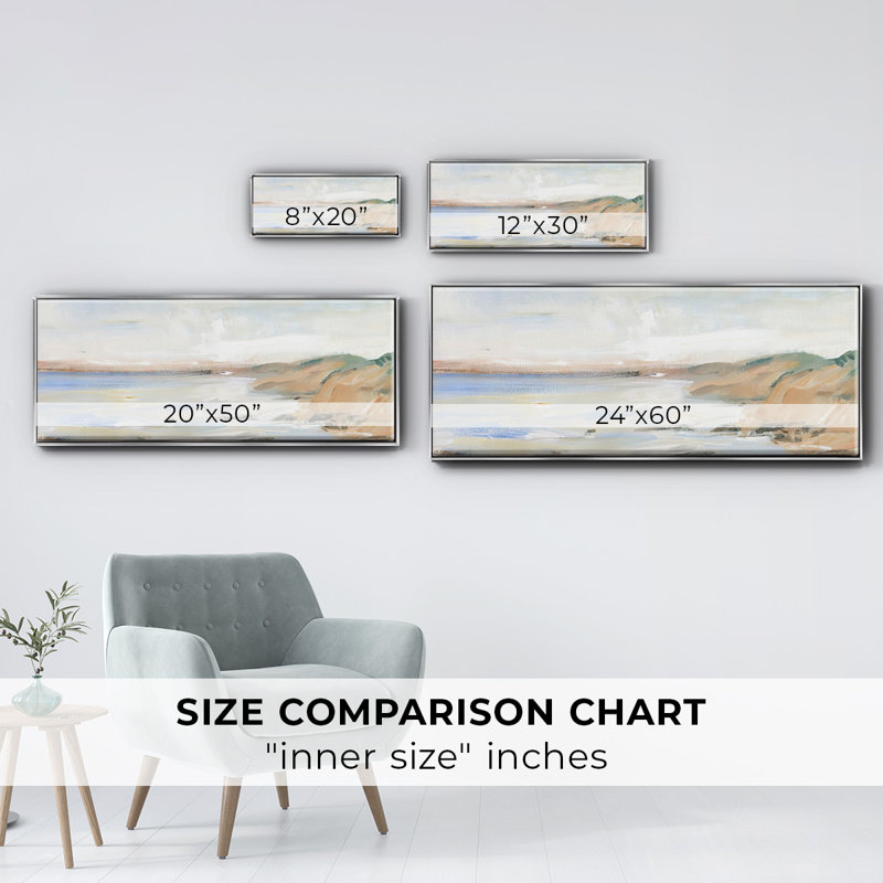 Shoreline Study II- Framed Canvas
