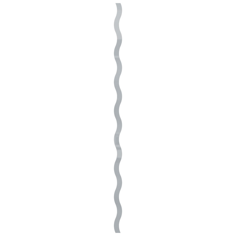 Ensemble de panneau mural décoratif à lattes en acrylique réglable Brazos (paquet de 22), H 94 po x l 3,25 po, Gris