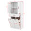Tall Bathroom Storage Cabinet With Doors And Drawer, Storage Cabinet With Two Removable Laundry Basket, Adjustable Shelf-508463568