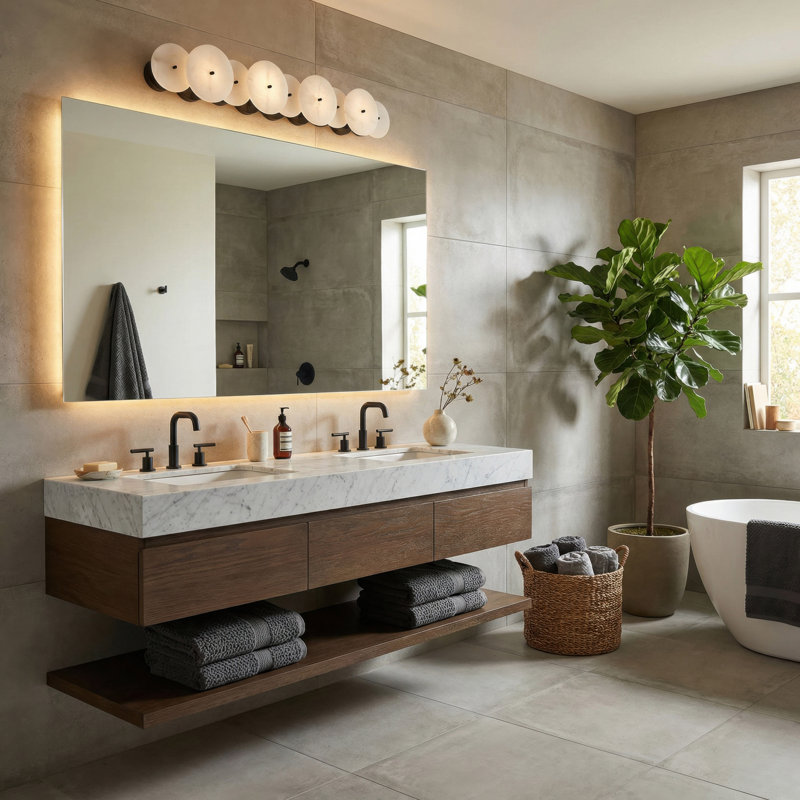 Éclairage pour meuble-lavabo à intensité variable , 4