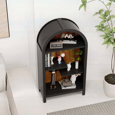 Armoire de rangement asymétrique ouverte