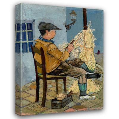 "Netzflicker" by  Felix Nussbaum - Gallery Wrap Canvas Wall Art