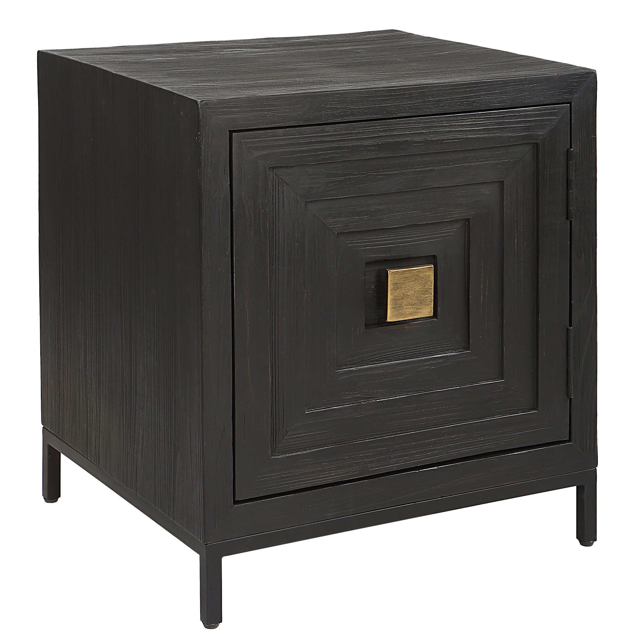 Uttermost Solid Wood End Table with Storage | Wayfair