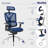 Nouhaus Ergonomic Office Chair Lumbar Support Aluminum Alloy Backrest, Big and Tall Mesh Computer Desk Chair with Adjustable Headrest, 4D Armrest and Premium Wheels-63888888