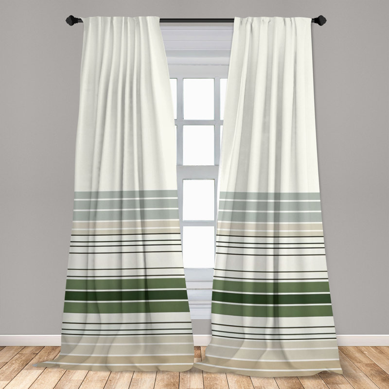 Semi Sheer Curtain Pair, 56" W x 95" L