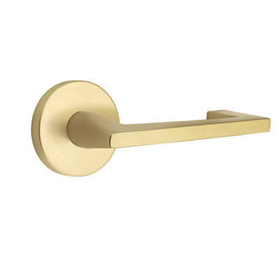 Argos Flat Privacy (Bed & Bath) Door Lever with Round Rosette