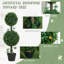 Ensemble de 2 fausses plantes artificielles 3pi