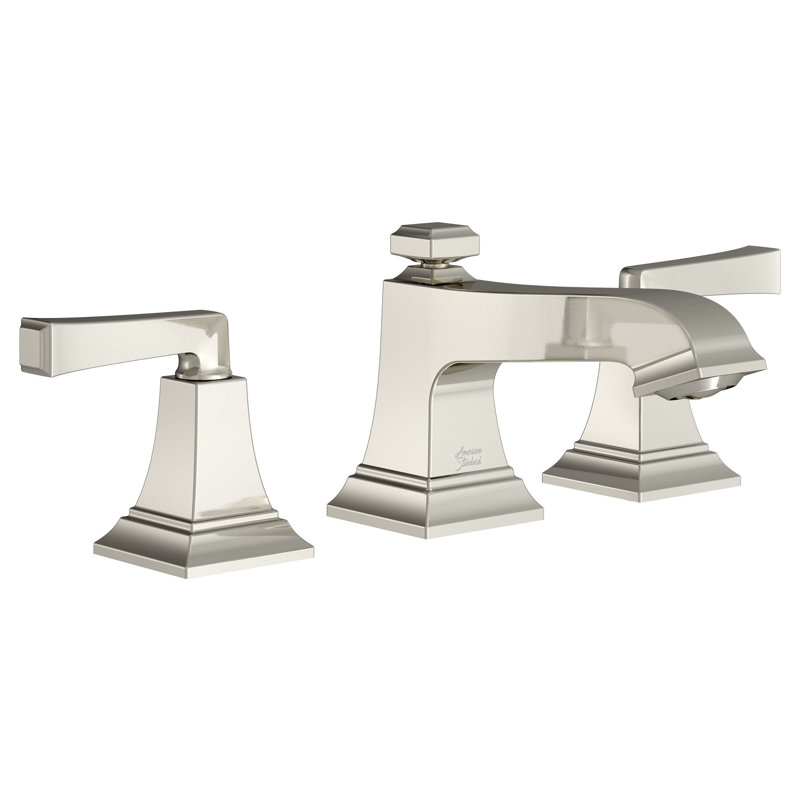 Town Square S Widespread 2-handle Bathroom Faucet with Drain Assembly, Polished Nickel