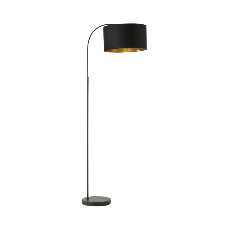 Adoria 150cm Traditional Floor Lamp, Polished, No, Grey