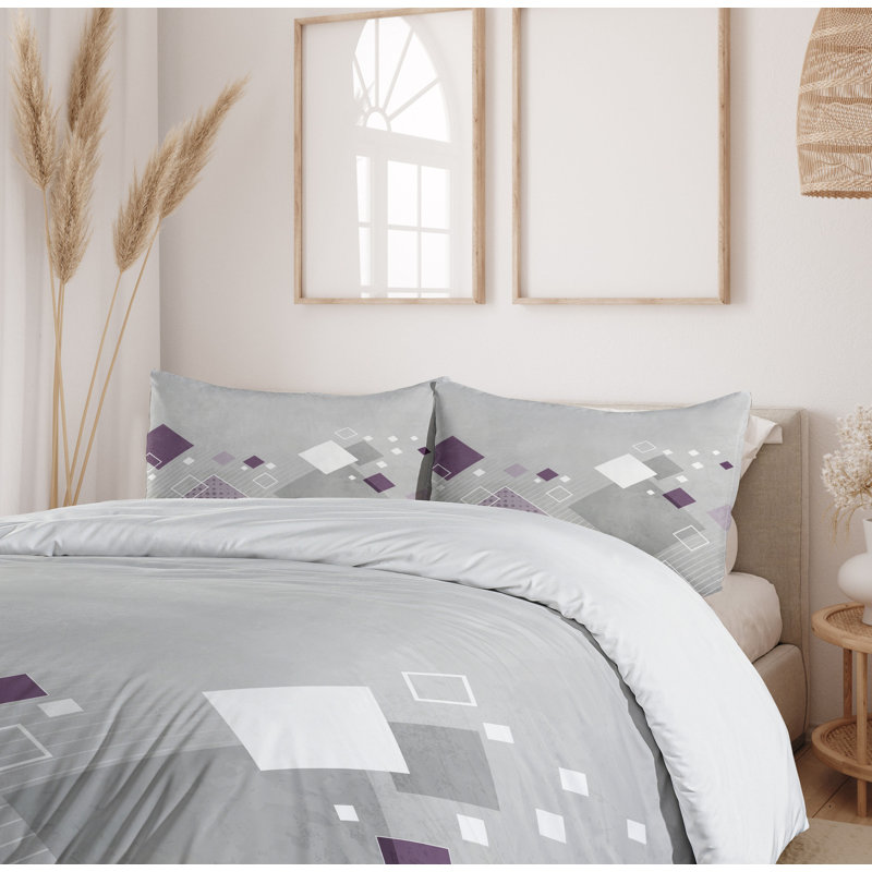 Abstract Modern & Contemporary Polyester Duvet Cover, Twin