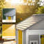 Outsunny 112cm W x 126cm D Playhouse with Kitchen