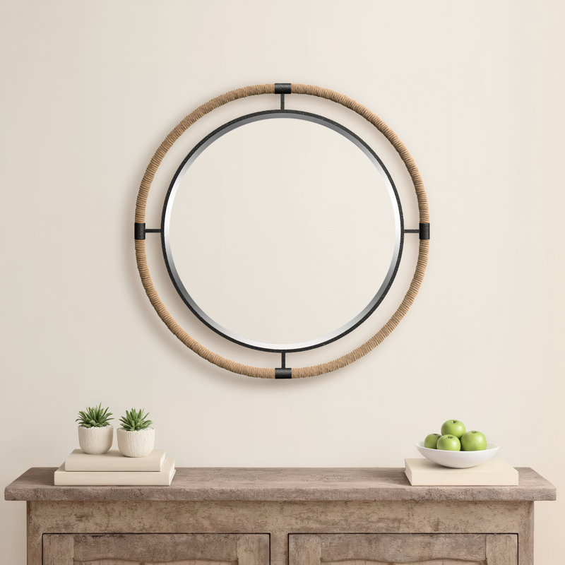 Samara Metal Round Wall Mirror