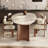 French Fashion Simple Dining Table Solid Wood Base Dining Table-100897649