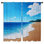 Rideaux de fenêtre bord de mer paysage de plage - 2 panneaux