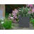 10 in. Small Granite Concrete Square Planter / Pot with Drainage Holes for Indoor & Outdoor-33045135-33045139