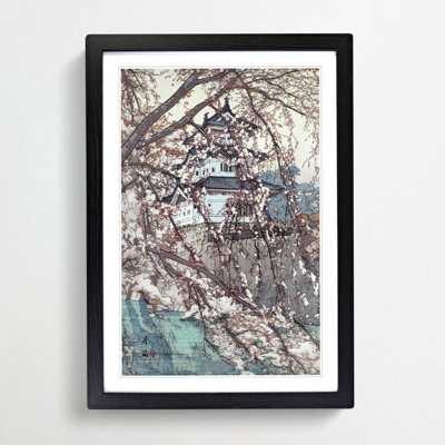 Hirosaki Castle by Hiroshi Yoshida - Picture Frame Art Print