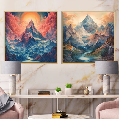 «Mystical Mountain Mistmagical Daydreames» 2 pièces