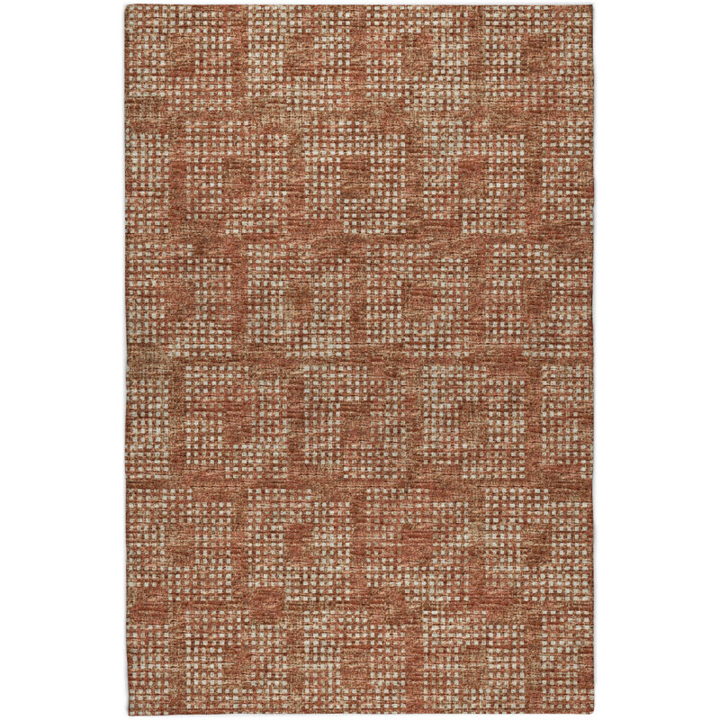 Premium Machine Washable Dream Shag  Squares Rug, Canyon, 3' x 5'