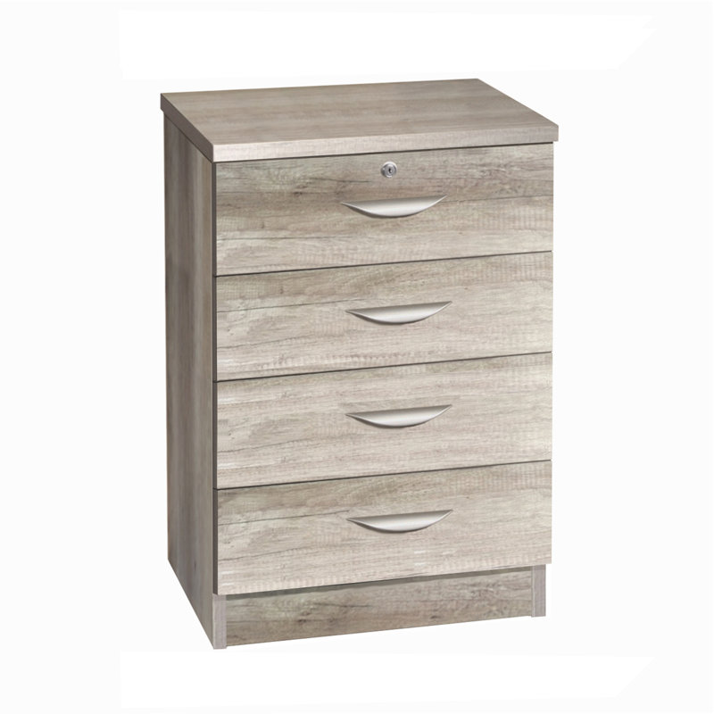Aiden 48cm Wide 4 -Drawer File Cabinet, Grey Nebraska