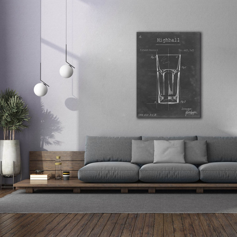 'Bareware Blueprint II' by Ethan Harper Canvas Wall Art, 54" H x 40" W x 1.5" D