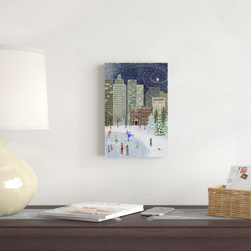 Noël dans la ville II, H 12 po x l 8 po
