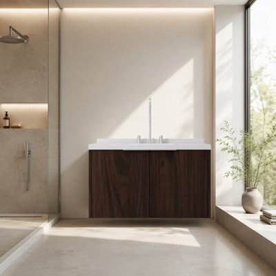 Freestanding Standard With Stone Top