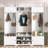 Hall Tree with 8 Cubbies, 7 Coat Hooks and Adjustable Shelf-129464711