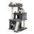34-Inch Multilevel Plush Double Condos Cat Tree