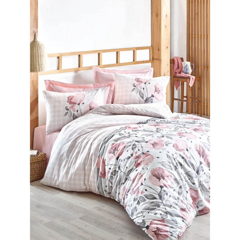 Ensemble de housse de couette 100% coton Marshfield, Housse de couette très grand + 2 taies d'oreiller