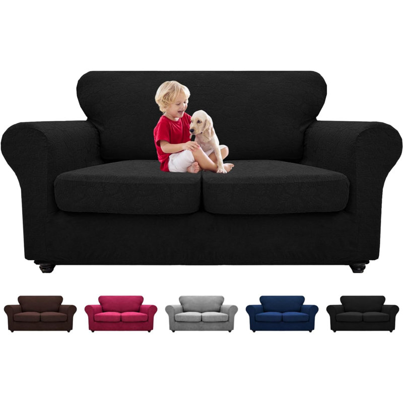 Housse pour canapé en polyester, Polyester noir