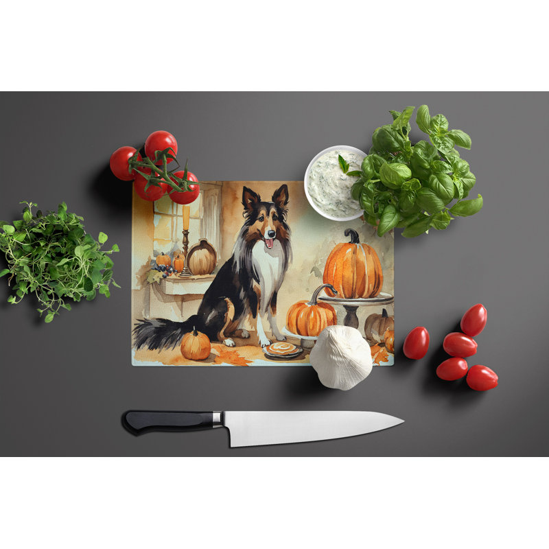 Planche à découper en verre Collie