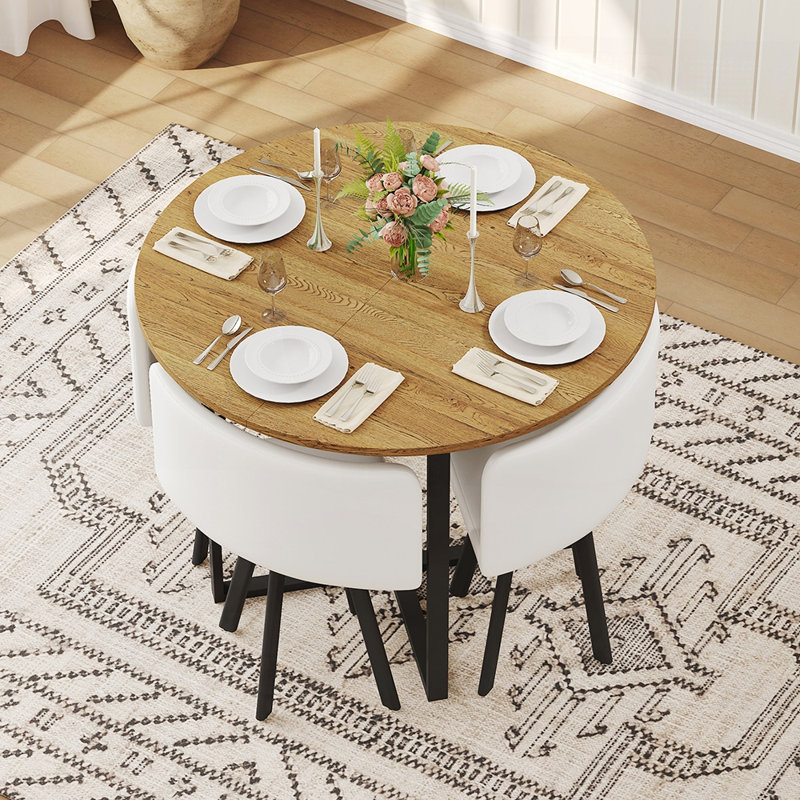 Table de salle à manger Rustic, Blanc