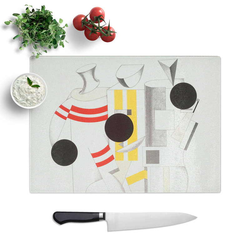 Sportsman by El Lissitzky Chopping Board, 0.4cm H x 28.5cm W x 39cm L