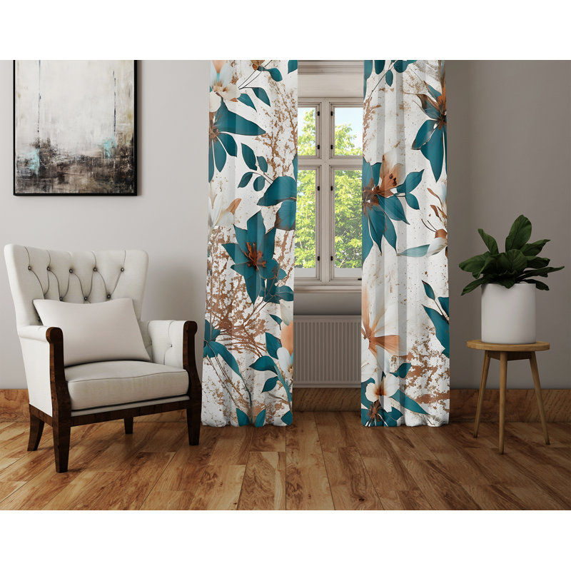 Paire de rideaux semi-transparents Applecroft, L 20 po x L 82 po