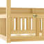 Lit simple à baldaquin Montessori avec garde-corps et tablettes, aucun sommier requis-1181325145-1181832205
