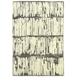 Hydra Wool Abstract Area Rug in Ivory/Gray/Charcoal