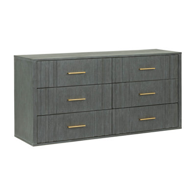 Nantucket Solid Wood 63" W 6-Drawer Dresser