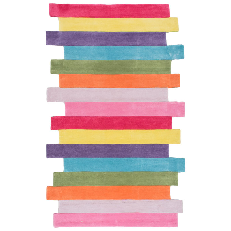 Marceline Hand Woven Polyester Rug, Novelty 5' x 8'