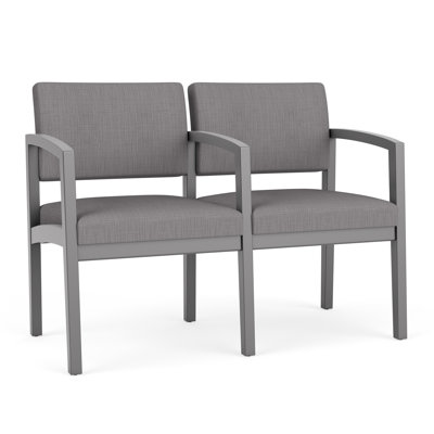 Lenox Wood Waiting Reception 2 Seat Tandem Seating Wood Frame