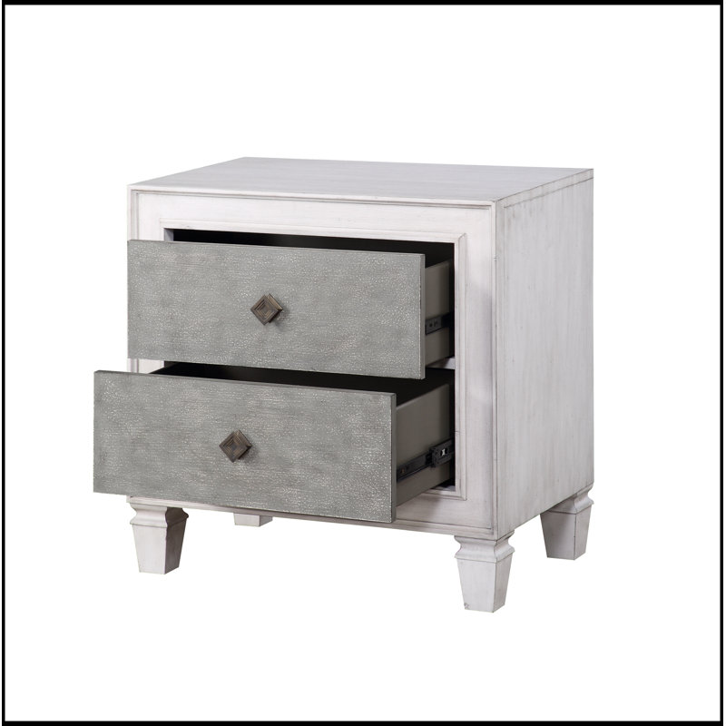 Table de chevet au fini rustique