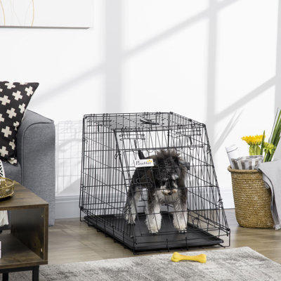 Palmdale Metal Collapsible Pet Crate with 1 Door