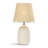Ceramic Table Lamp with Scallop Shade-2036397905