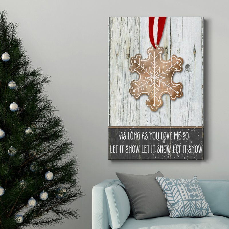 «Gingerbread Snowflake», reproduction sur toile tendue, H 12 po x l 8 po x P 1 po